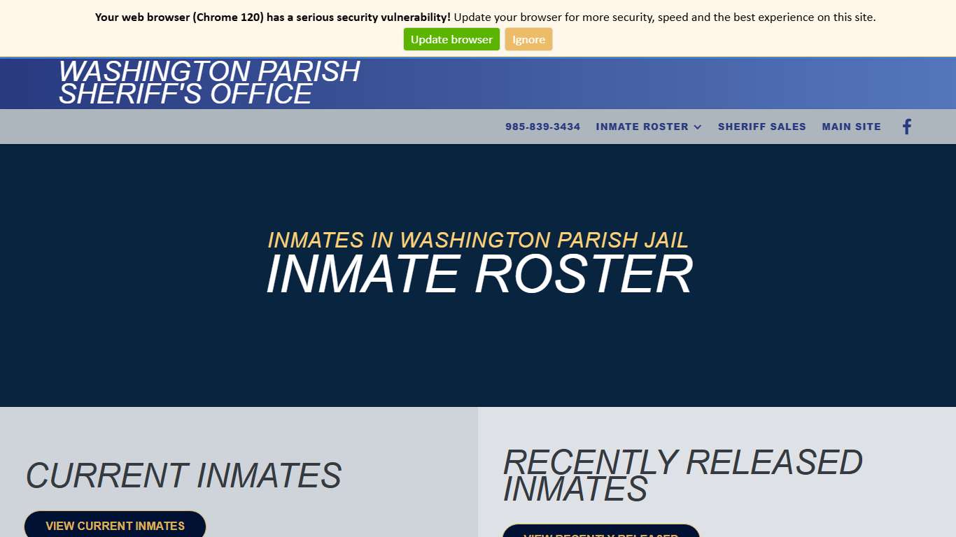 Washington Parish Inmate Roster | Current and Released Inmates and Information